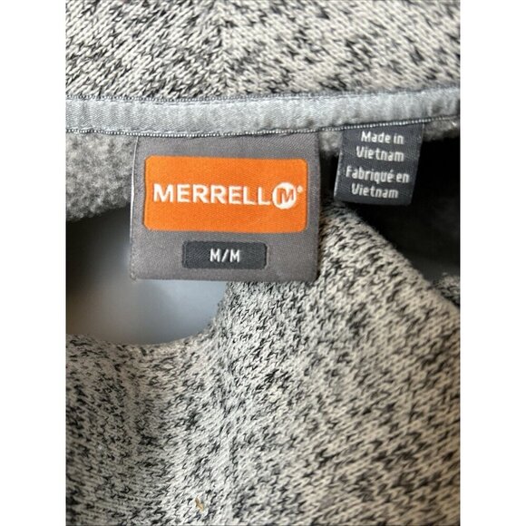 Merrel Women’s Grey Cream Medium Button Up Jacket shacket Size M - Picture 8 of 12